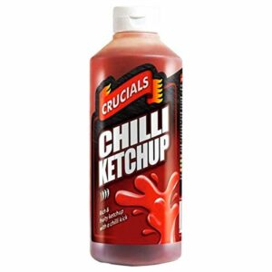 Buy now Halal Crucials spicy Chilli Ketchup 1 Liter Bottle Online - Halal Shop Near me