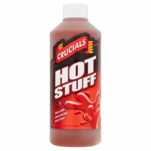 Buy Now Crucials Hot Stuff Chilli Sauce Bottle - Meat Shop Drop