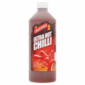 Buy Now Crucials Extra Hot Chilli Sauce 1 Liter Bottle - Meat Shop Drop