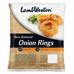 Halal Lamb Weston Beer Battered Onion Rings 1 Kg Pack